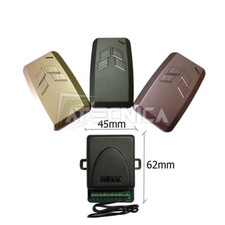 Kit récépteur 2 canaux 12-24V avec 3 télécomamndes de portails 433Mhz Hope 