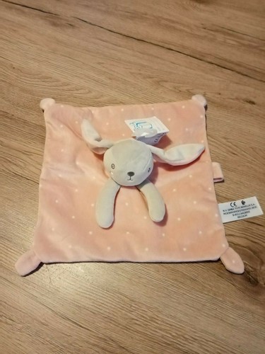 Doudou plat lapin rose - doudou,