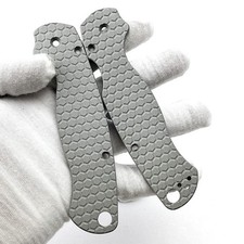 Sandblast 1 Paire d'écussons pour Couteau Pliant Spyderco C81 Paramilitary 2