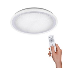 Plafonnier LED Medina Ciel Étoilé Chrome Ø60cm 40W 3800lm Tdc Télécommande