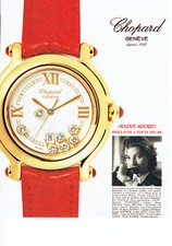Publicité Advertising  108  1989    montre Chopard  Happy Sport