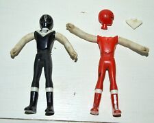 Figurine MASKMAN BIOMAN 2 SENTAI Force rouge souple noir BANDAI Vintage