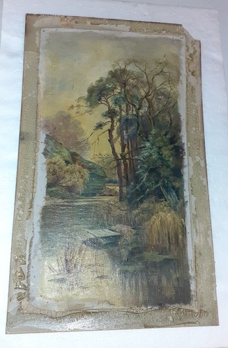 Huile sur toile - sur, toile.