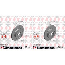 2x ZIMMERMANN Disques 258mm