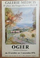 OGIER 1976 AFFICHE ORIGINALE