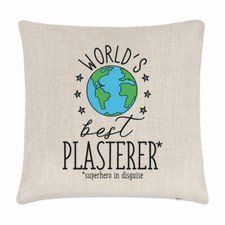 Housse De Coussin Plâtrier Le Meilleur Du Monde Blague Drôle Préférée