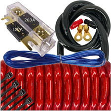 6000 Watts Maximum Power 0 Gauge Car Vehicle Audio Amplifier Installation Kit HO