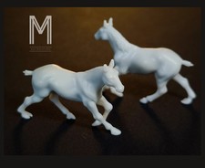 x2PCS 1/64 1/87 N scale HO Cheval Horse miniature diorama décor maquette animal
