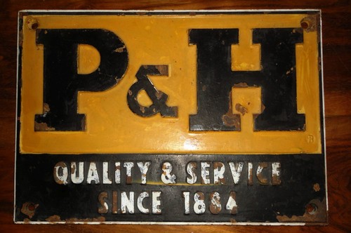 Rare plaque fer ancien h - rare,