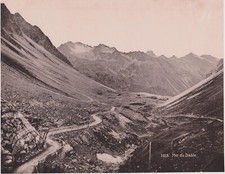 Photo ancienne Suisse - Alpes  - Mer du diable - tirage albuminé 27x21