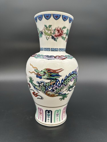 Vase porcelaine dragon - en,