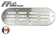 Grille Aération Ovale inox Poli Miroir 170 x 59 mm