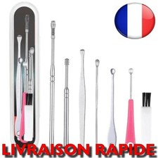 7 PCS Cure Oreille Acier inoxydable Nettoyeur Nettoyant Soins Outils Cérumen Top
