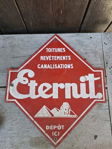 Plaque publicitaire éternit - publicitaire,