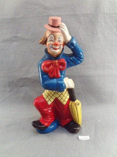 Ancien clown terre cuite - en,