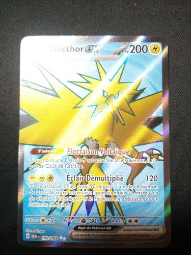 Carte pokémon électhor - pokémon, ex