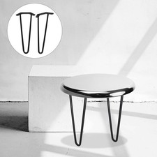 2 Pcs Pieds Table Basse Metal