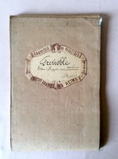 Carte entoilée ancienne - entoilée,