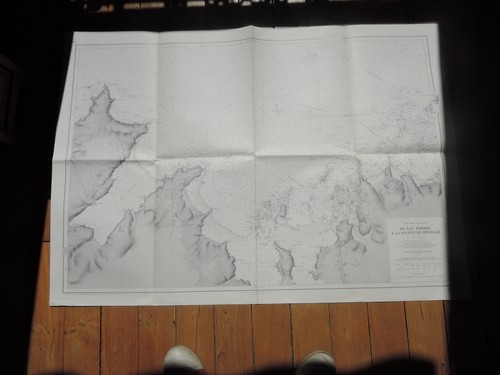 Carte marine ancienne cap - ancienne,