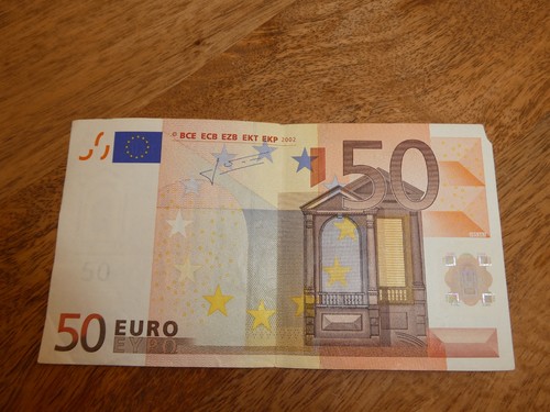 Billet rare euros 2002 - 50,
