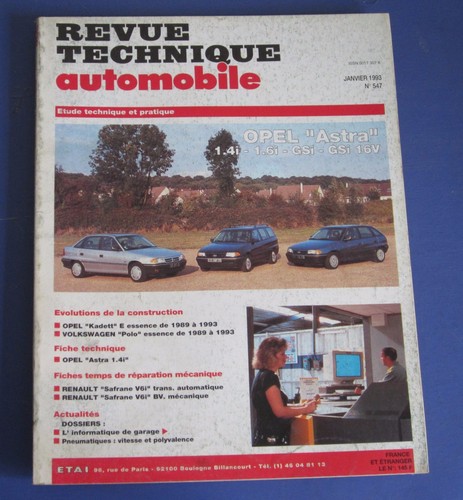 Revue technique rta - , 1993