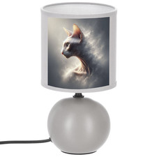 LAMPE DE CHEVET COULEUR GRIS