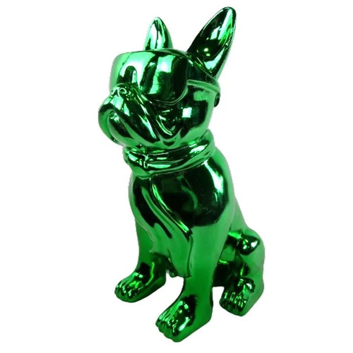Statue chien bouledogue