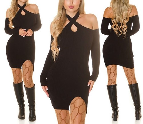 Robe mini tricot - sexy, miss