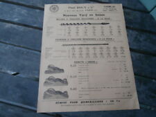 Paul Roux Publicité tarif rabot UNION, Hachette Keen Kutter, Bur-Nor Paris 1921