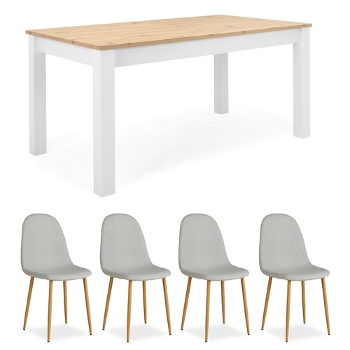 Ensemble salle manger gris - ensemble,