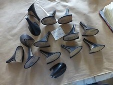 à détourner  lot 14 talon aiguille vintage 1950/60 bois de hêtre habillé cuir ? 