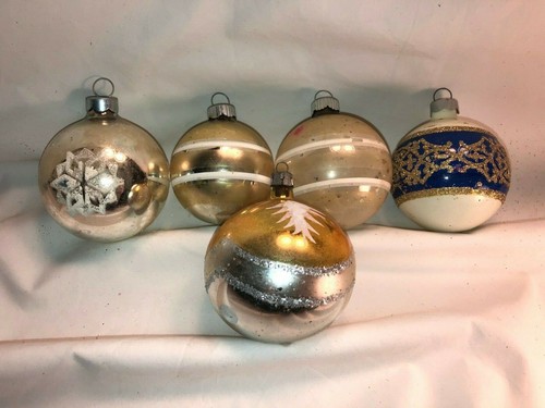 Lot vintage glass holiday - of, 5