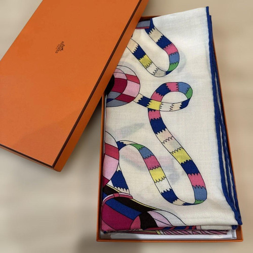 Hermes cashmere silk 140 - 140, shawl