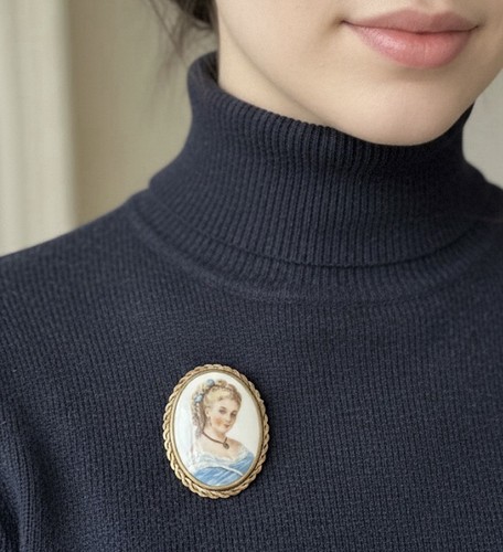Broche antique portrait - antique,