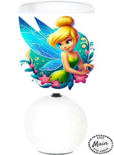 Lampe de chevet Céramique. Princesse Fée Clochette.