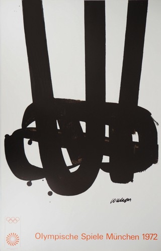 Pierre soulages lithographie - soulages, :