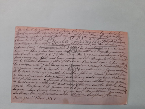 Carte autographe françois - carte,