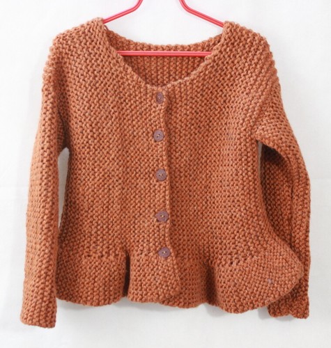 Gilet basques tricoté main - gilet, à