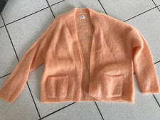 gilet Des Petits Hauts maille kid mohair abricot taille 3 neuf