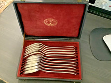 Ménagère Christofle Cuillères Soupe Fourchettes Poinçon CC Ancien Metal Argenté