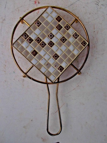 Vtg 1973 retro ceramic tile - 1973,