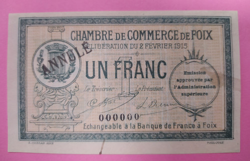Necessite franc annule - 1,