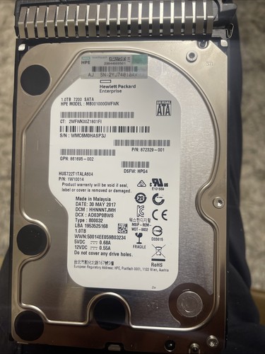 Disque dur serveur hpe 1tb - dur,