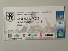 TICKET MATCH ANGERS SCO - AJACCIO 17 AOUT 2007 - CHAMPIONNAT FRANCE