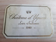 étiquette vin Chateau Yquem