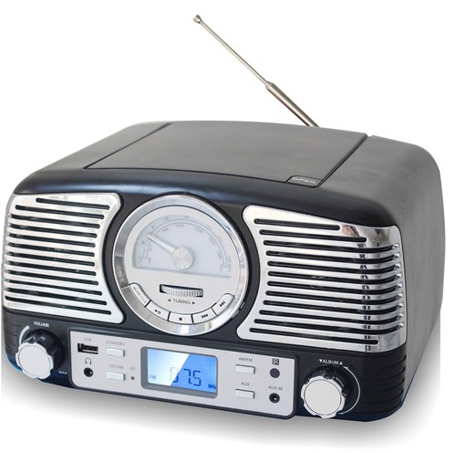 Techplay qt62bt black retro - techplay, black,