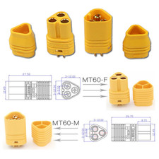 1x Paire MT60 3Pin Mâle