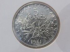 MONNAIE FRANCE  5 FRS SEMEUSE