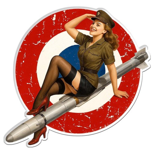 Sticker pinup bombe - sticker, bomb
