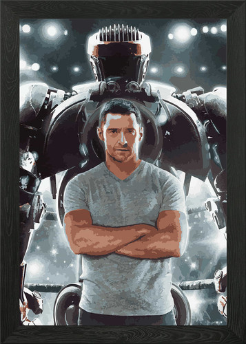 Real steel atom framed wall - real,
